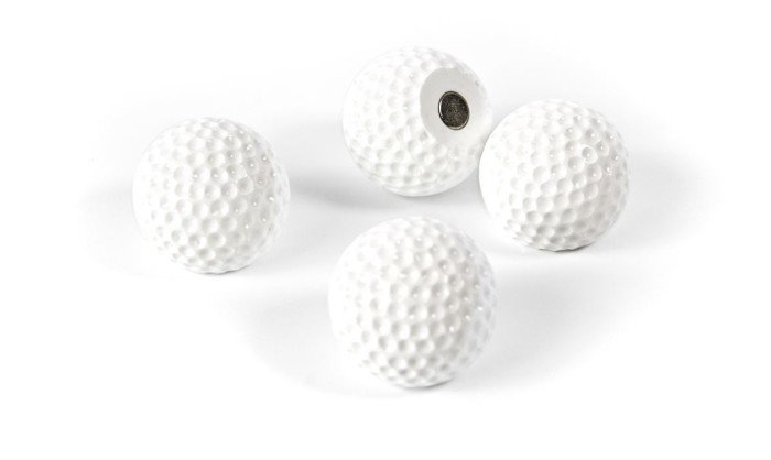 Magneet set van 4 magnetische golfballetjes Magneet-verf.nl