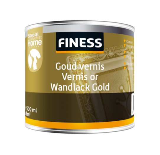 Beste Finess Goud vernis met glitters 500 ml - Magneet-verf.nl BH-42