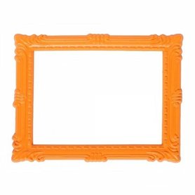 Magnetisch fotoframe kleur oranje - klassiek 
